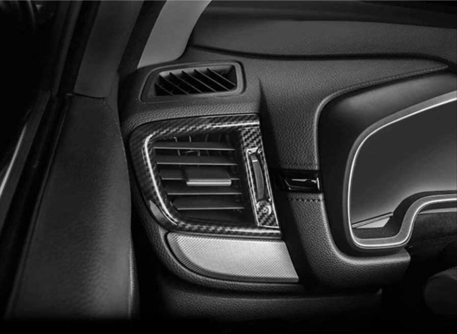 Honda CR-V 2017+ Uyumlu Karbon Menfez Kaplama 2 Parça 2