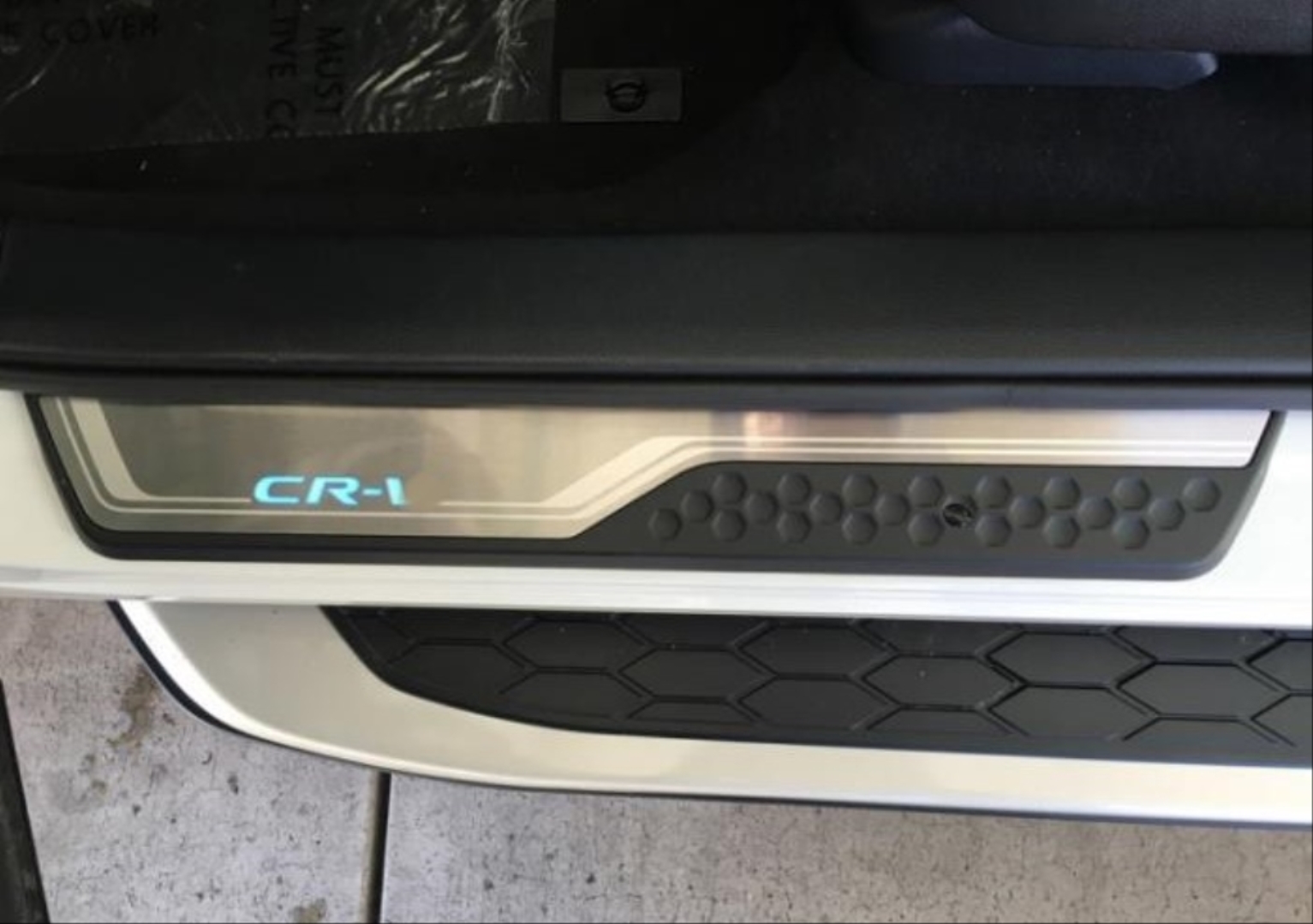 Honda CR-V 2018-2019 İçin Uyumlu Kapı Eşiği Nikelajı Mavi 2