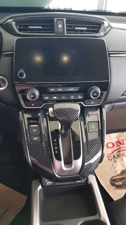 Honda CR-V 2018-2021 Uyumlu Vites Konsol Kaplaması Karbon 3