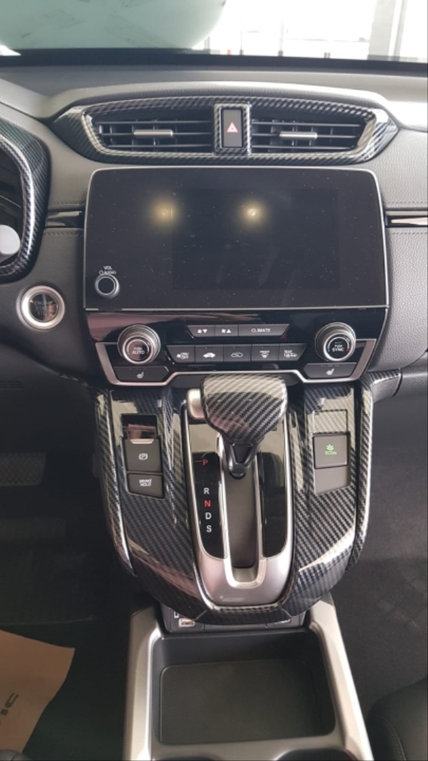 Honda CR-V 2018-2021 Uyumlu Vites Konsol Kaplaması Karbon 5