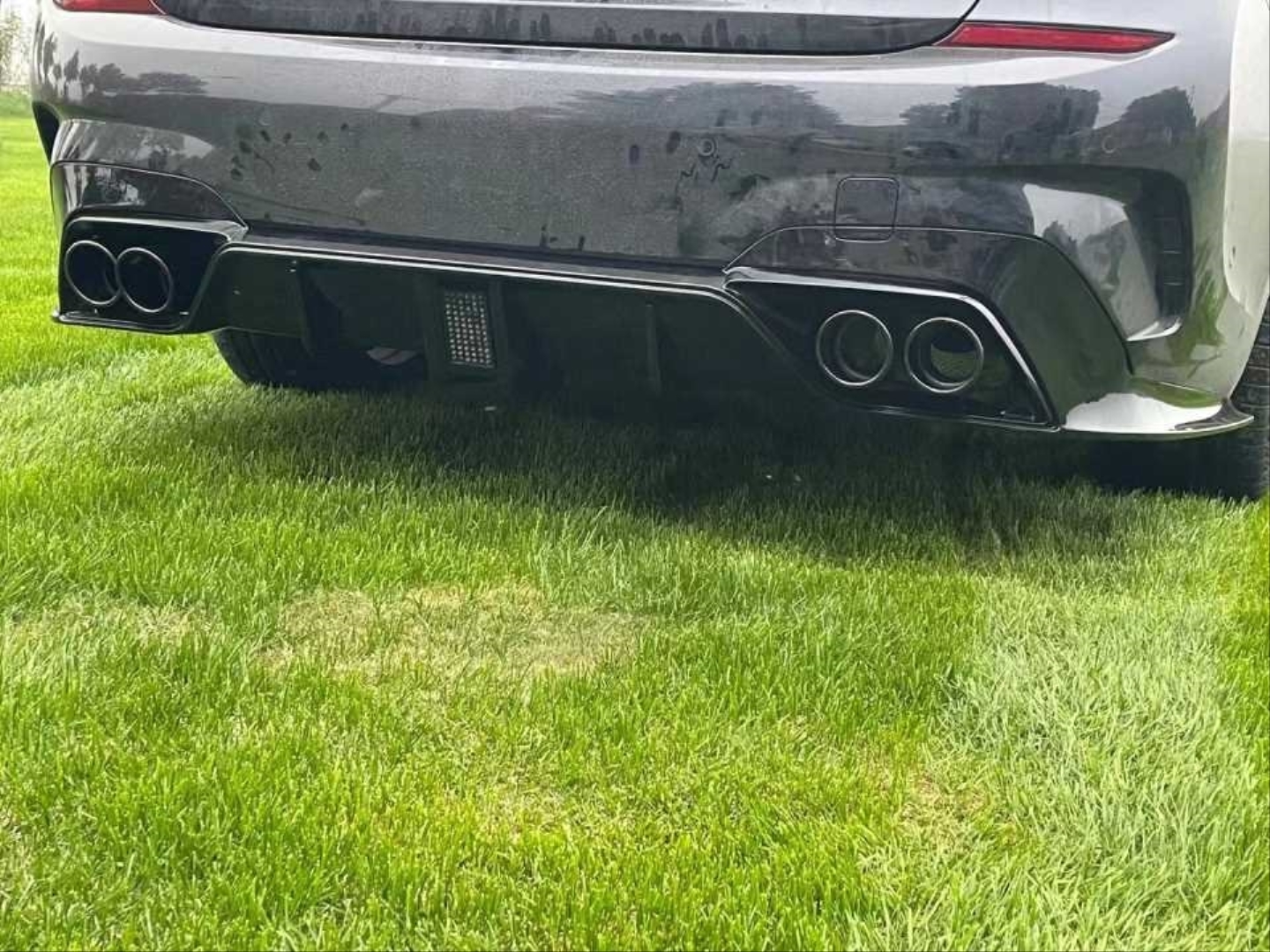 BMW 3 Serisi G20 M3 Görünüm GTS Difüzör Seti (Çakar ve Egzostlu) 4