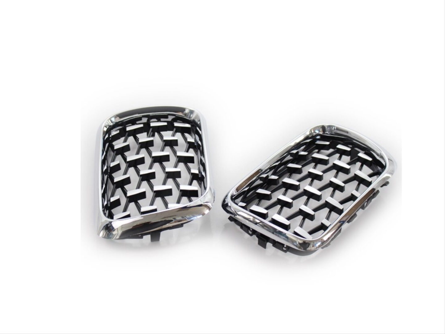 BMW 3 Serisi E36 (1997-1999) Uyumlu Diamond Panjur (Böbrek) Krom Çerçeve 2