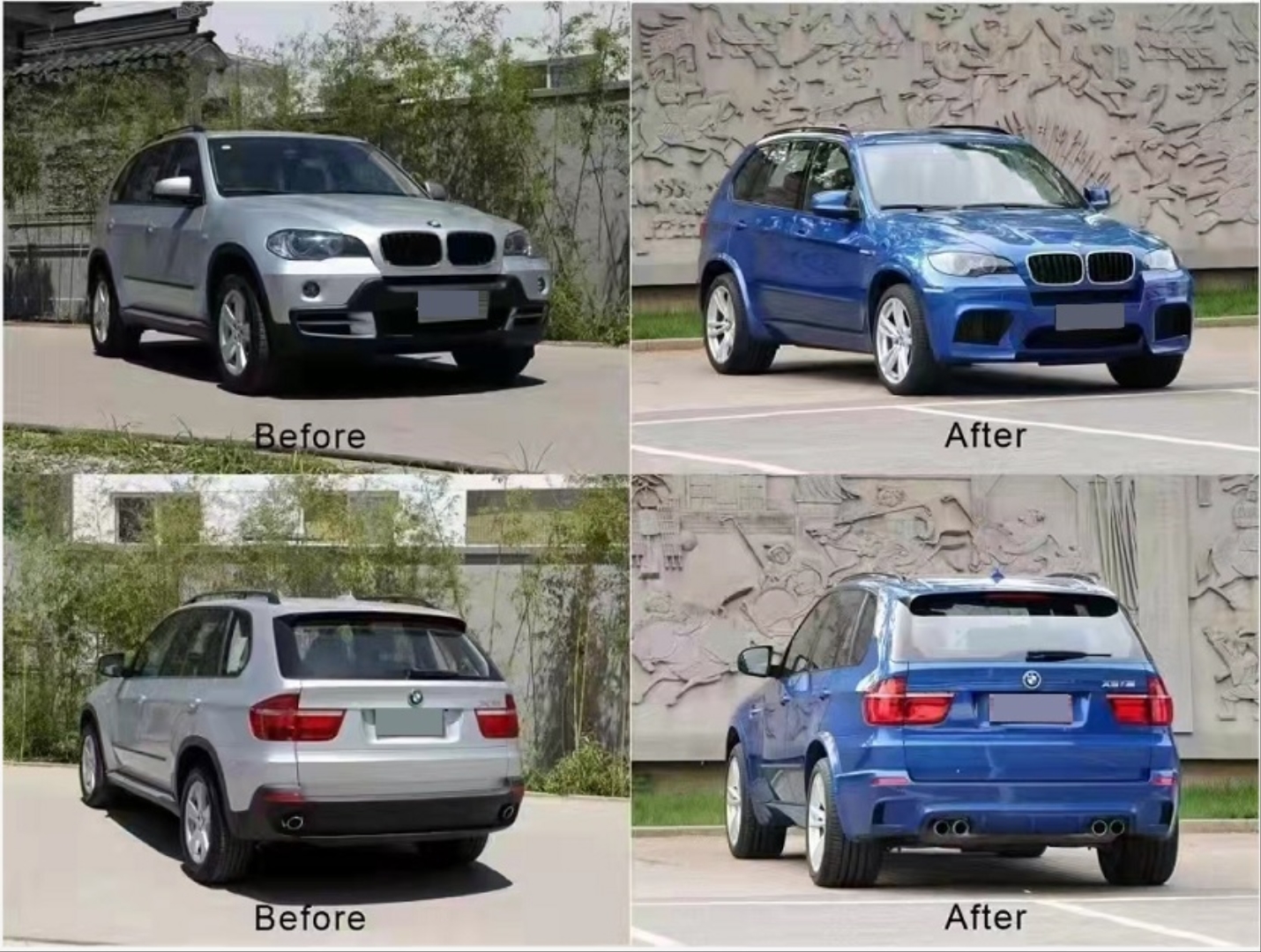 BMW E70 X5 2007-2010 için X5M Body Kit 2