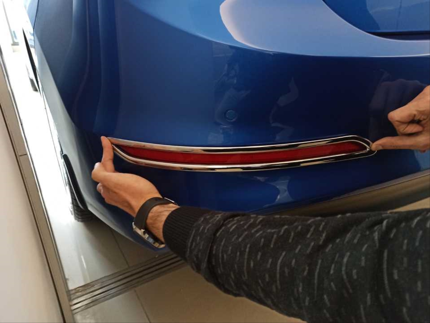 Hyundai Elantra 2016-2019 Arka Sis Kaplaması Nikelaj 2