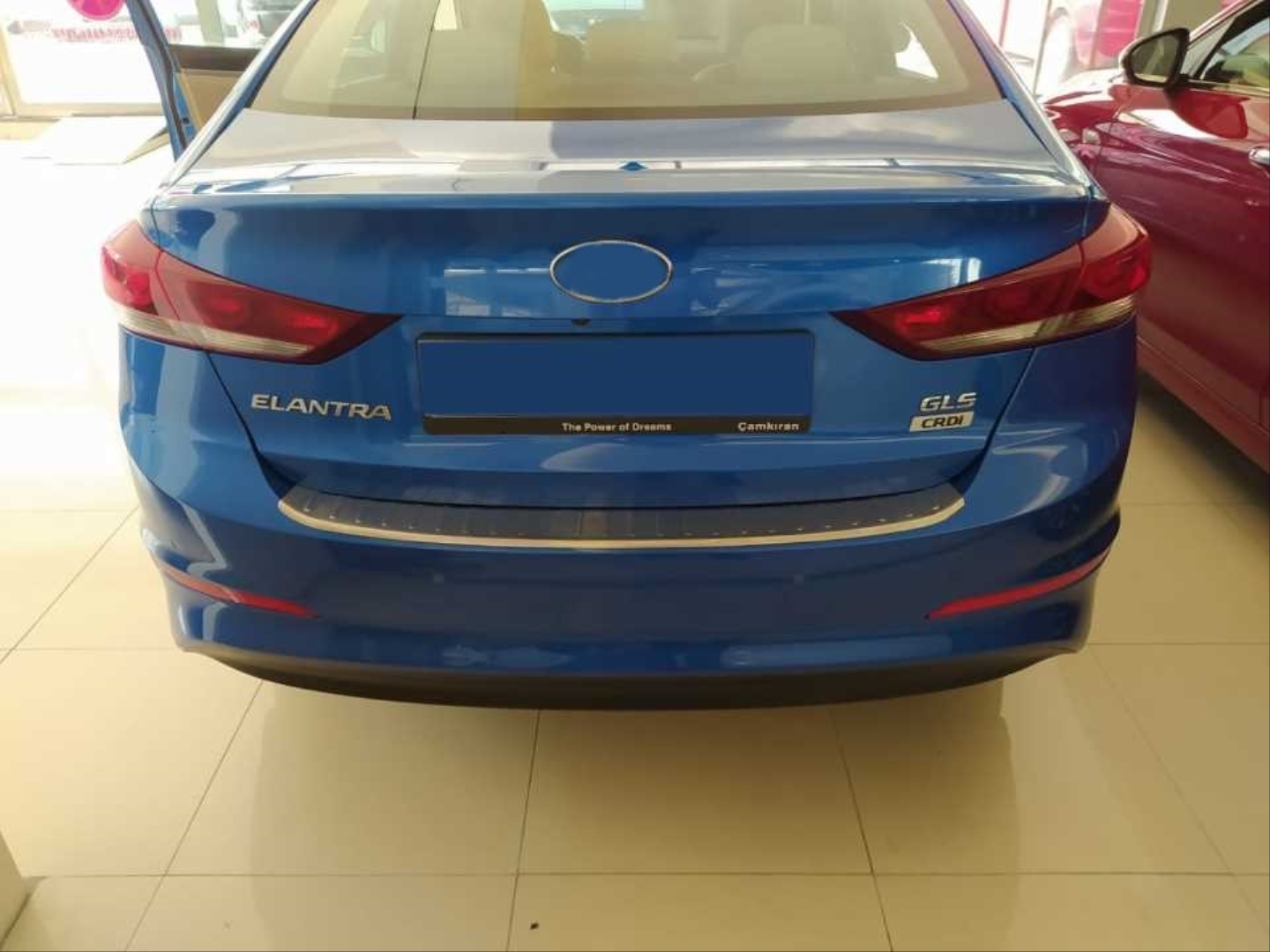 Hyundai Elantra 2016-2019 Uyumlu Arka Tampon Üst Koruması Krom 2