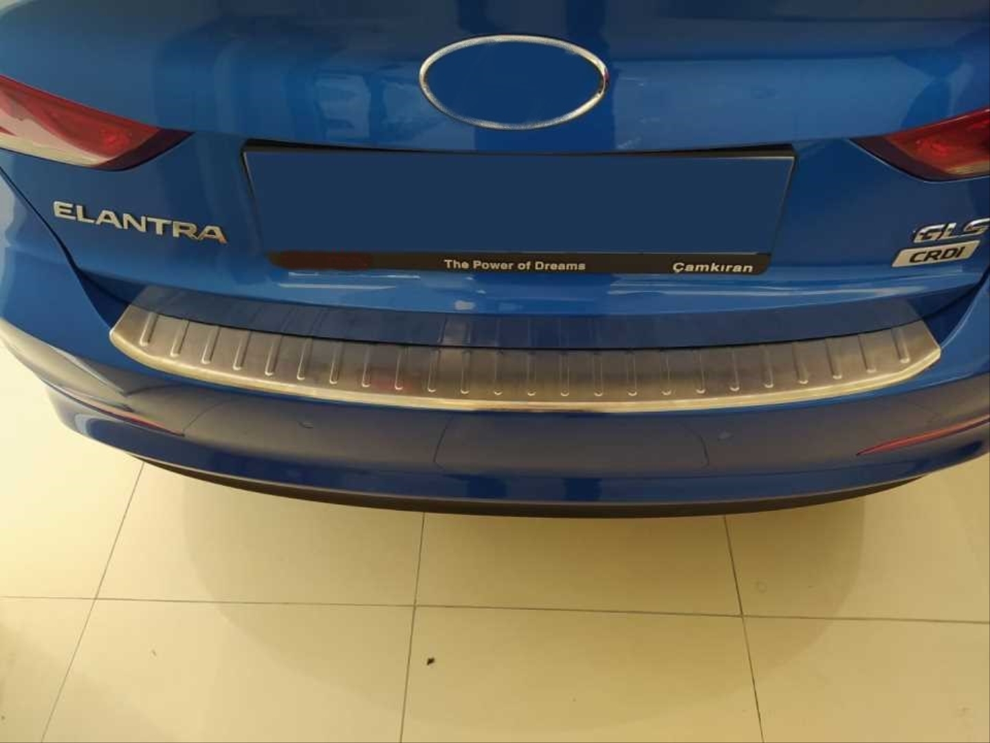 Hyundai Elantra 2016-2019 Uyumlu Arka Tampon Üst Koruması Krom 3