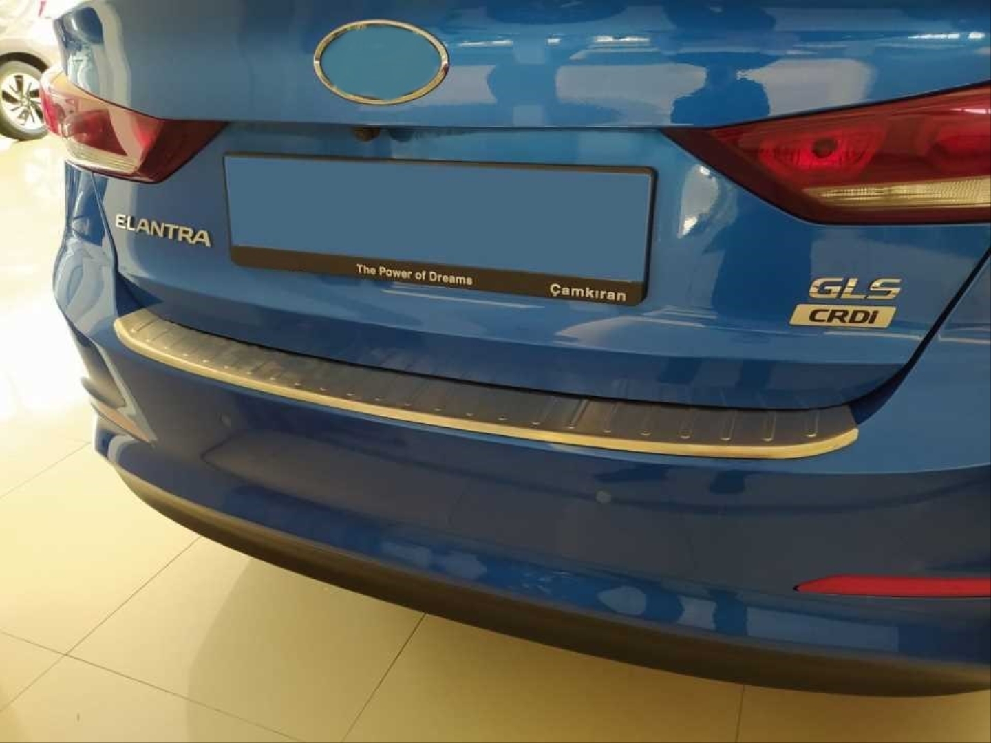Hyundai Elantra 2016-2019 Uyumlu Arka Tampon Üst Koruması Krom 4
