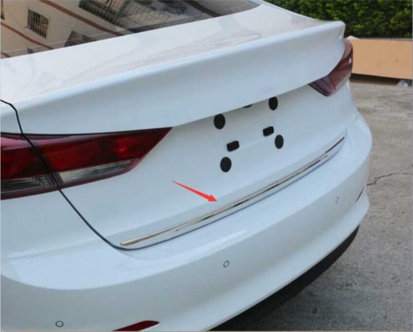 Hyundai Elantra 2016-2019 İçin Uyumlu Bagaj Kapağı Çıtası Krom 2