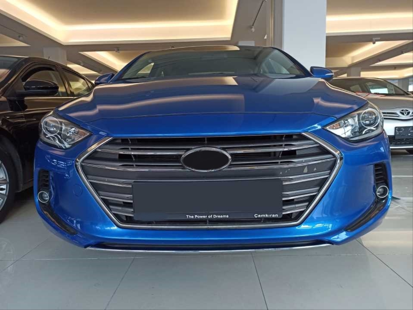 Hyundai Elantra 2016-2019 Ön Tampon Alt Çıtası Nikelaj 3