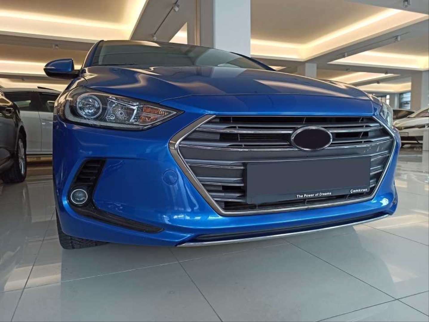 Hyundai Elantra 2016-2019 Ön Tampon Alt Çıtası Nikelaj 4