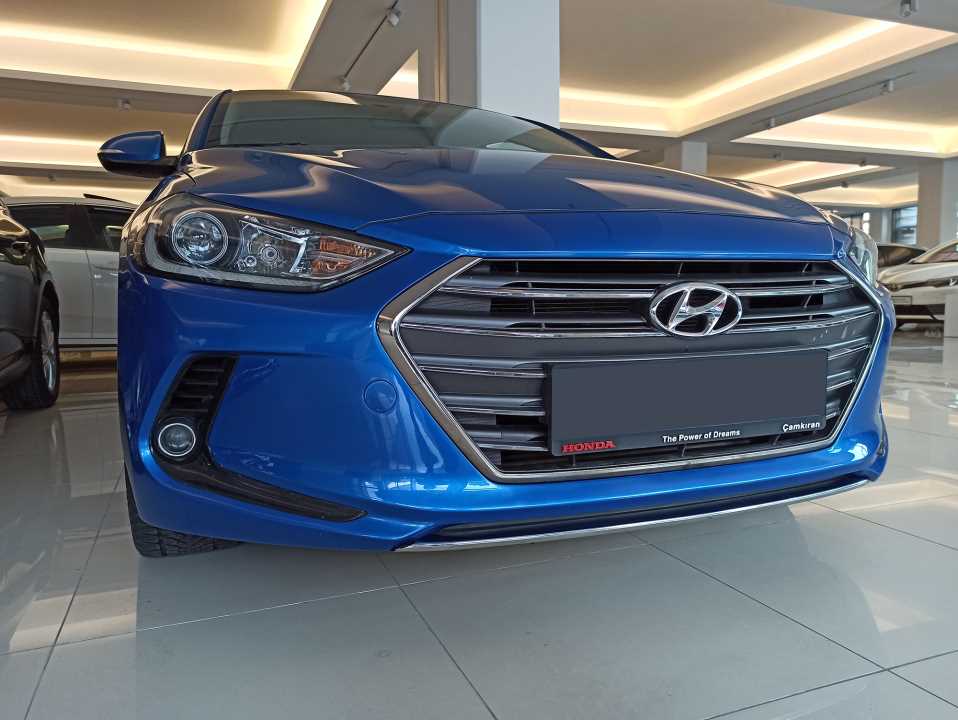Hyundai Elantra 2016-2019 Ön Tampon Alt Çıtası Nikelaj 5