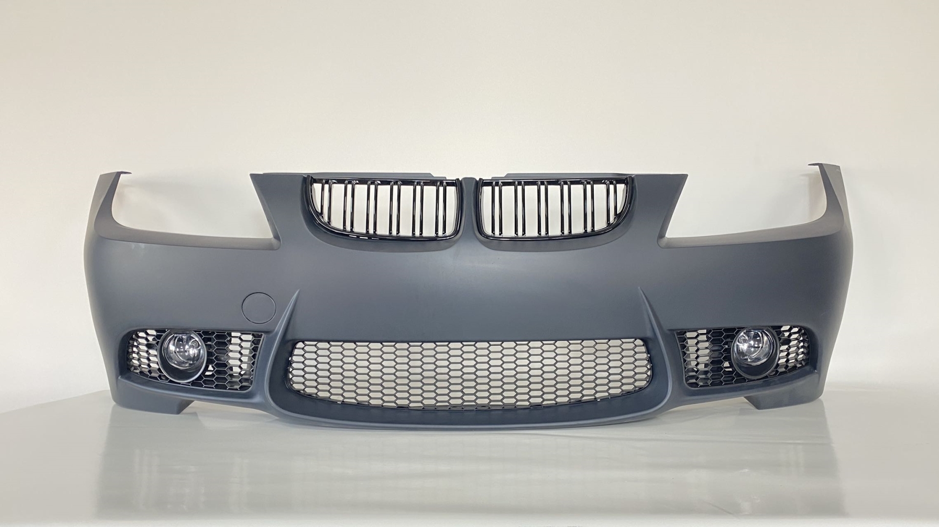 BMW 3 Serisi E90 (2005-2008) için Uyumlu M3 Görünüm Ön Tampon + Panjur (Sis Lambaları Dahil) 2