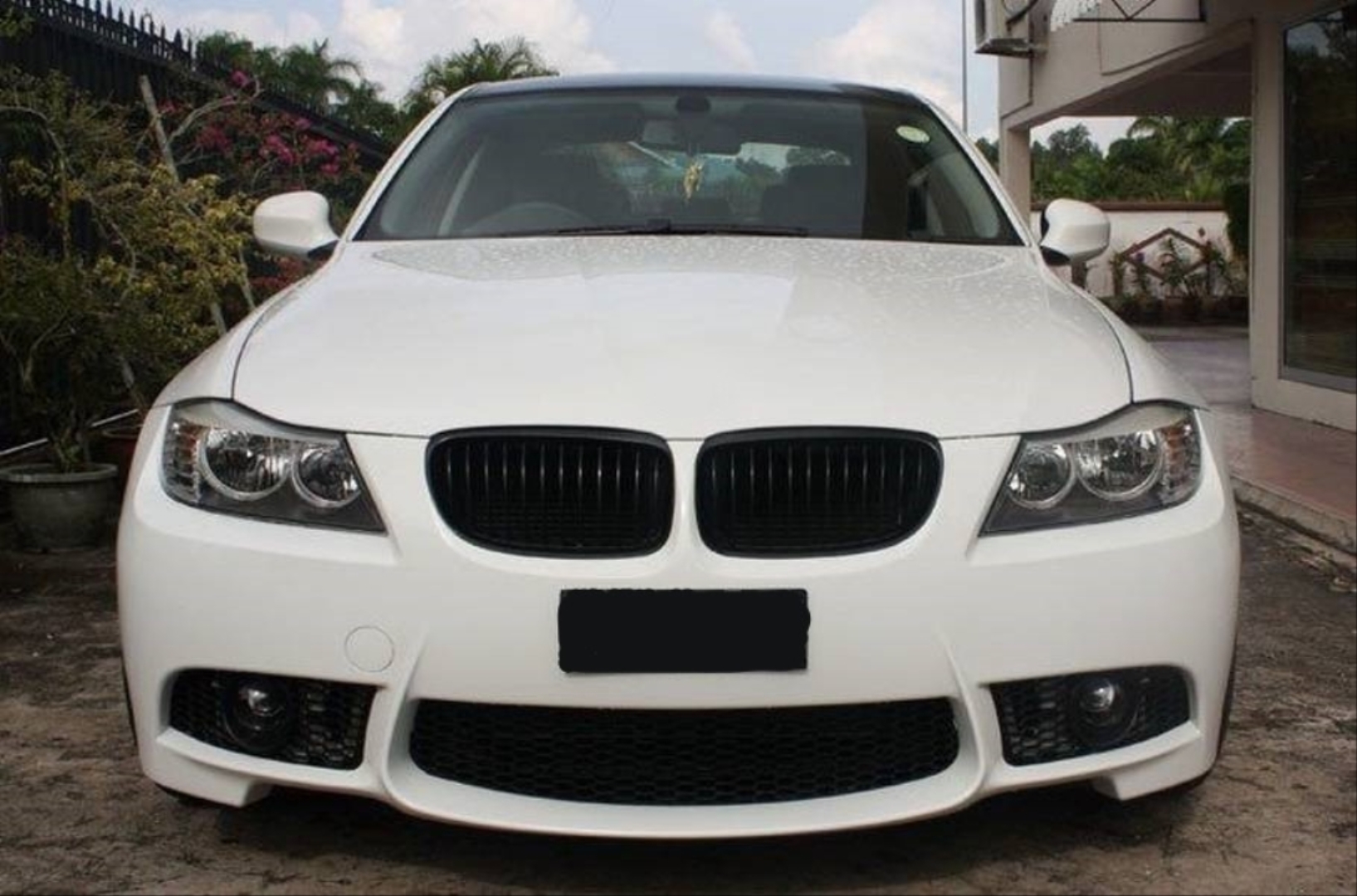 BMW 3 Serisi E90 (2005-2008) için Uyumlu M3 Görünüm Ön Tampon + Panjur (Sis Lambaları Dahil) 5