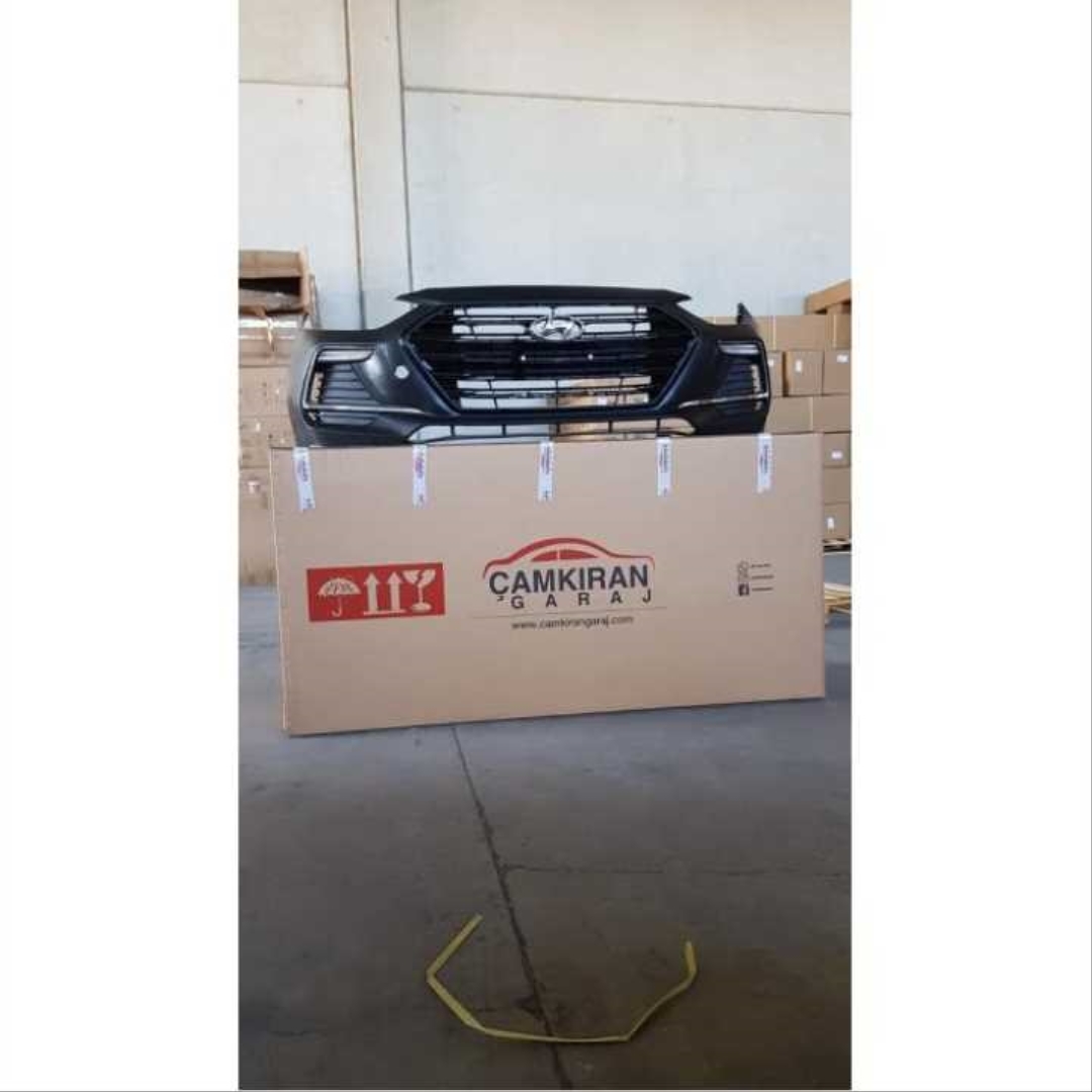 Hyundai Elantra 2016-2019 Uyumlu RS Ön Tampon + Panjur (Panjur Boyasızdır) 2