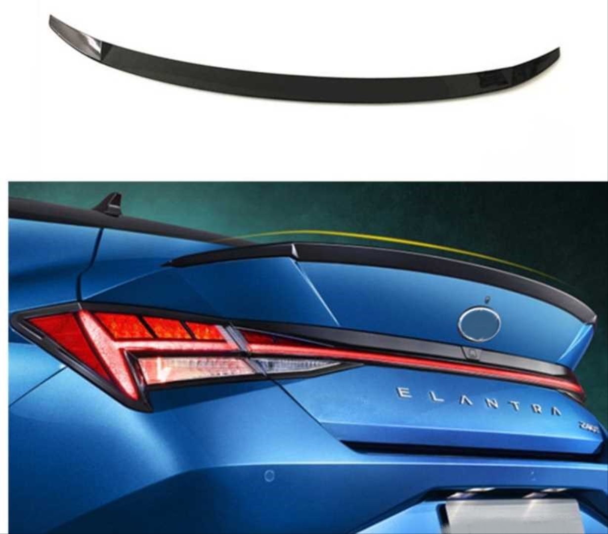 Hyundai Elantra 2021+ Spoiler - Piano Black (Parlak Siyah) 4