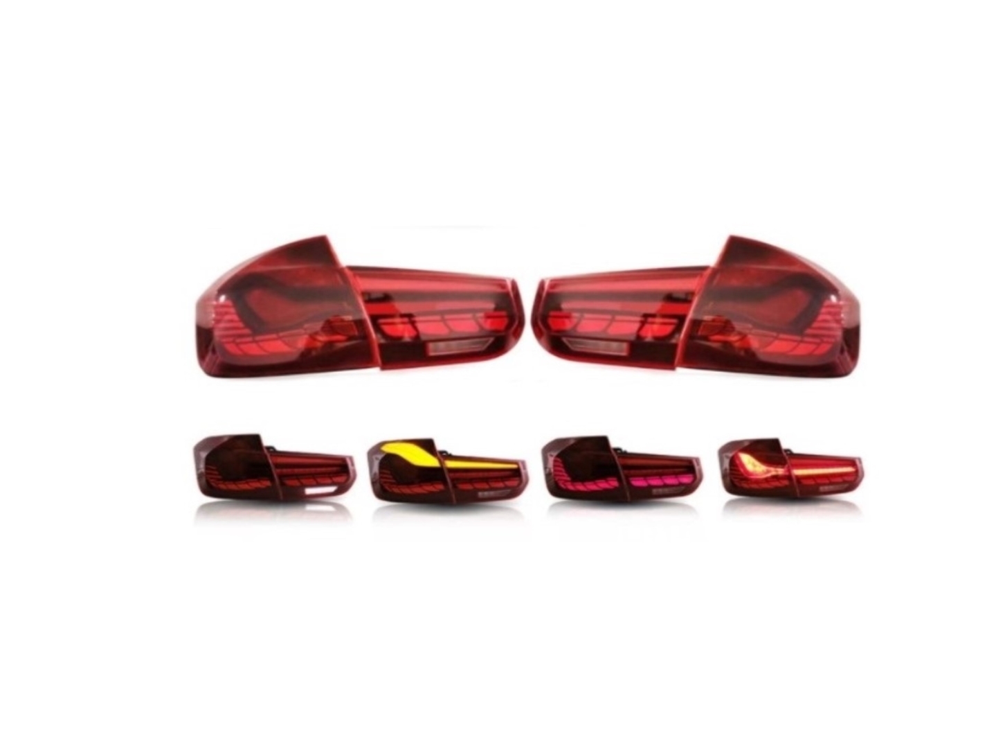 F30 3 Serisi için Dragon LED Stop Dinamik Animasyonlu - Kırmızı 3