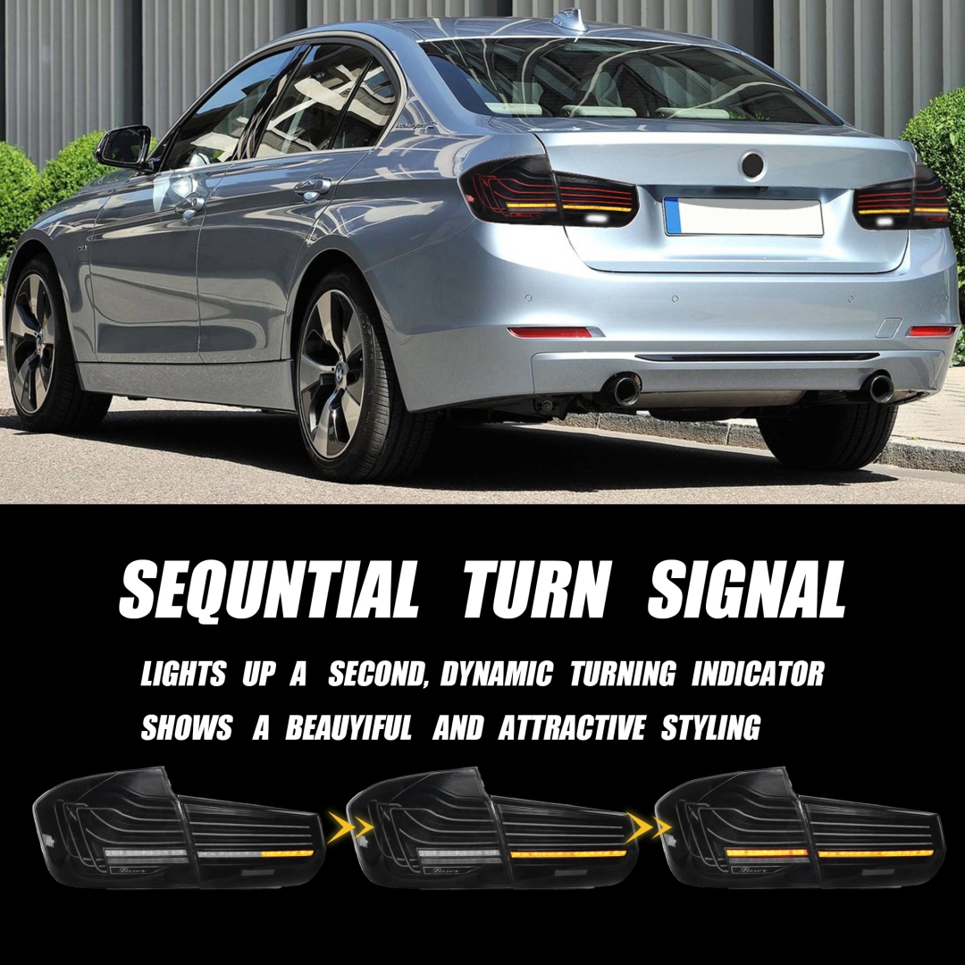 BMW F30 3 Serisi İçin Lazer LED Stop - Smoke 3