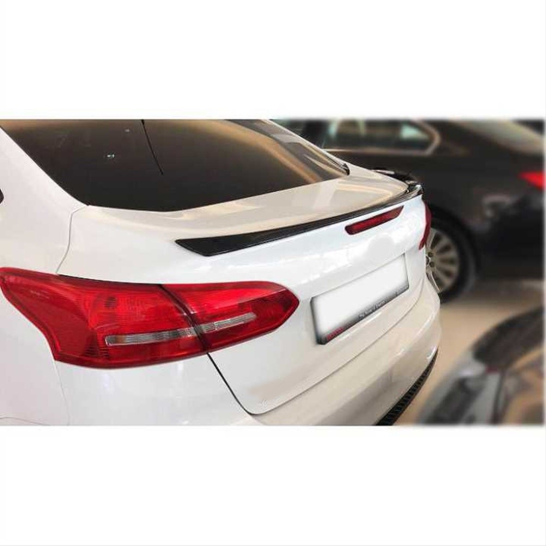 2019+ Ford Focus için Uyumlu Hybrid Spoiler - Piano Black (Parlak Siyah) 4