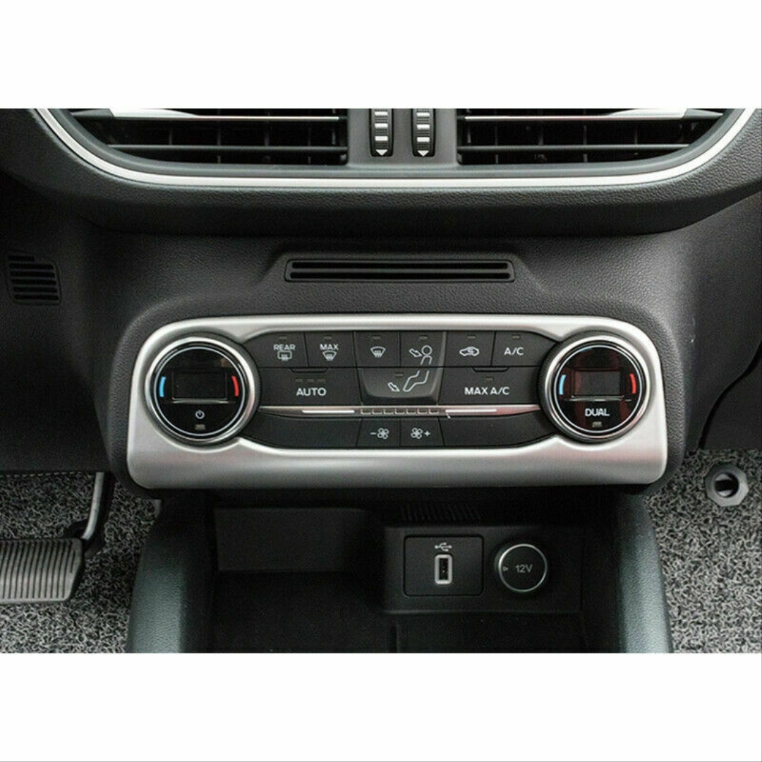 Focus için uyumlu 2019+ klima panel kaplama silver (ABS) 4