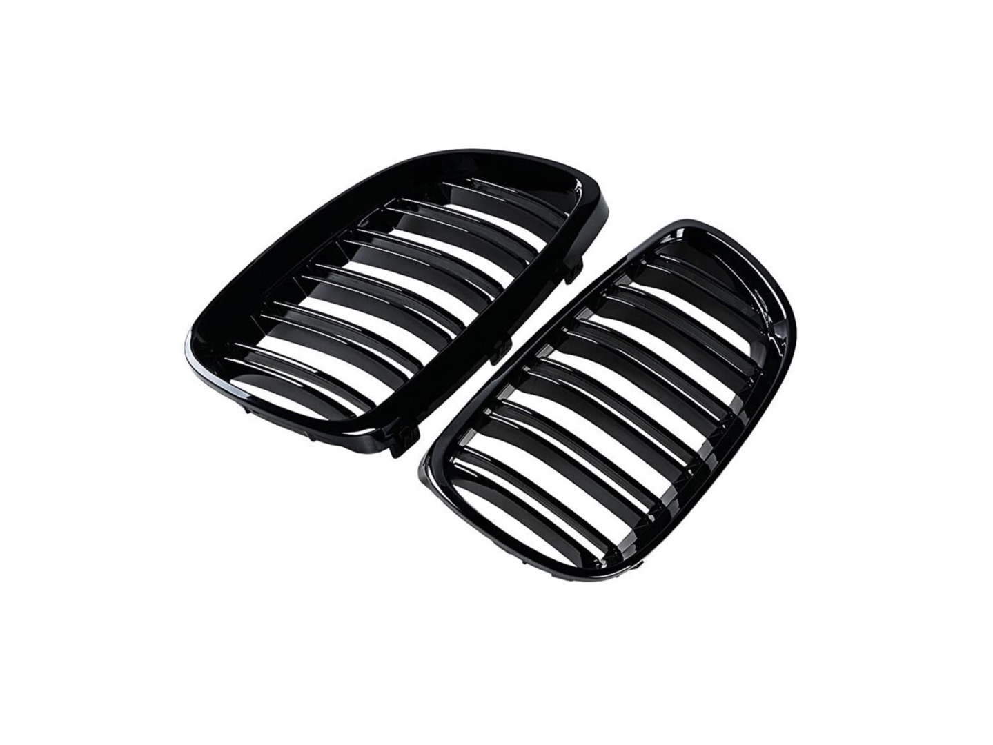 BMW 3 Serisi E92 (2006-2009) M3 Görünüm Panjur (Çift Çizgi Böbrek) Piano Black 2