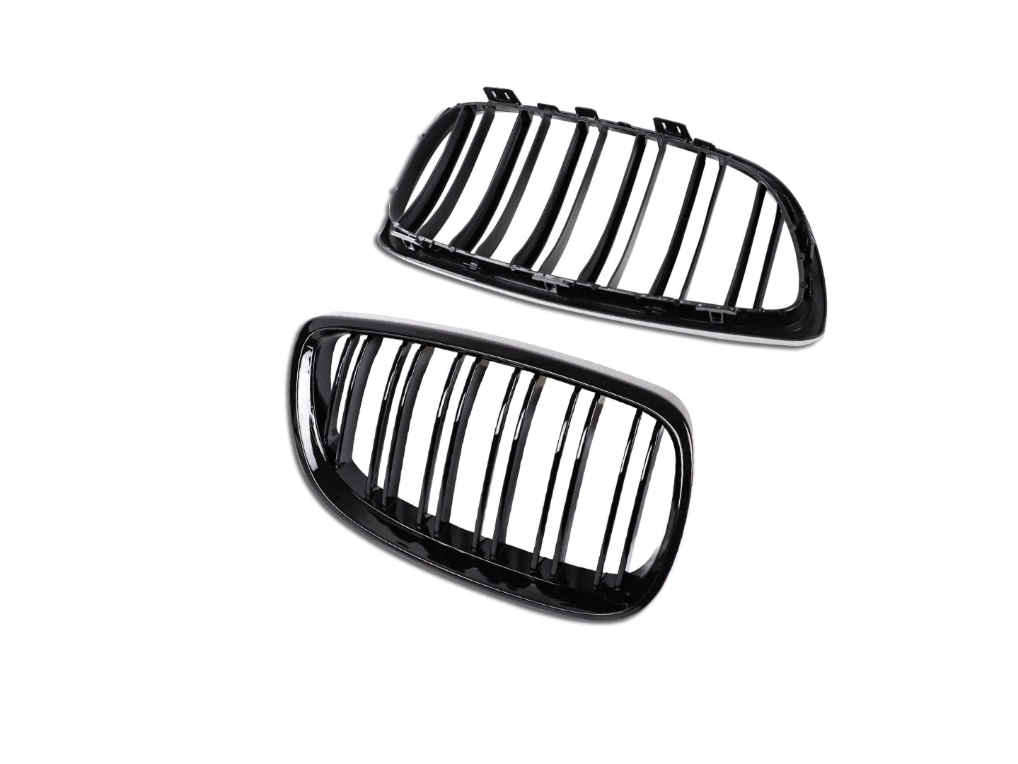 BMW 3 Serisi E92 (2006-2009) M3 Görünüm Panjur (Çift Çizgi Böbrek) Piano Black 4