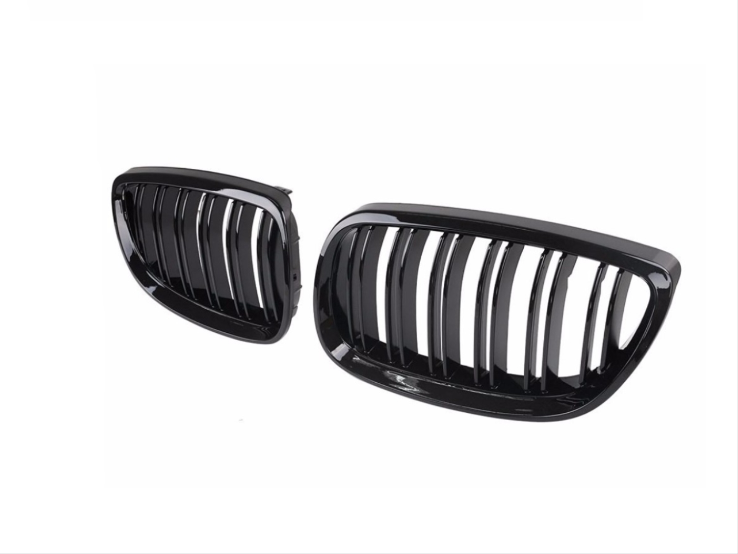 BMW 3 Serisi E92 (2006-2009) M3 Görünüm Panjur (Çift Çizgi Böbrek) Piano Black 5