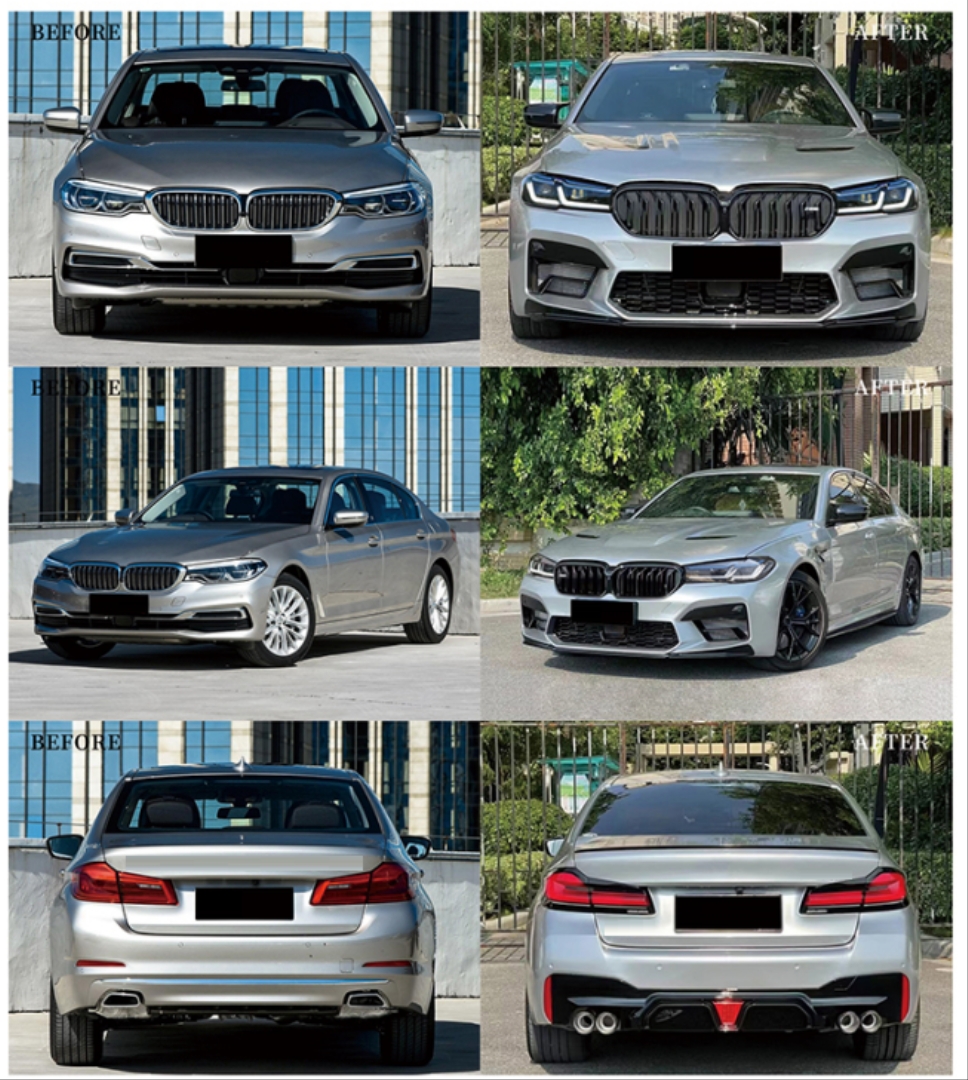 G30 5 Serisi (2017-2020) için 2020+ LCI M5 Facelift Body Kit 3