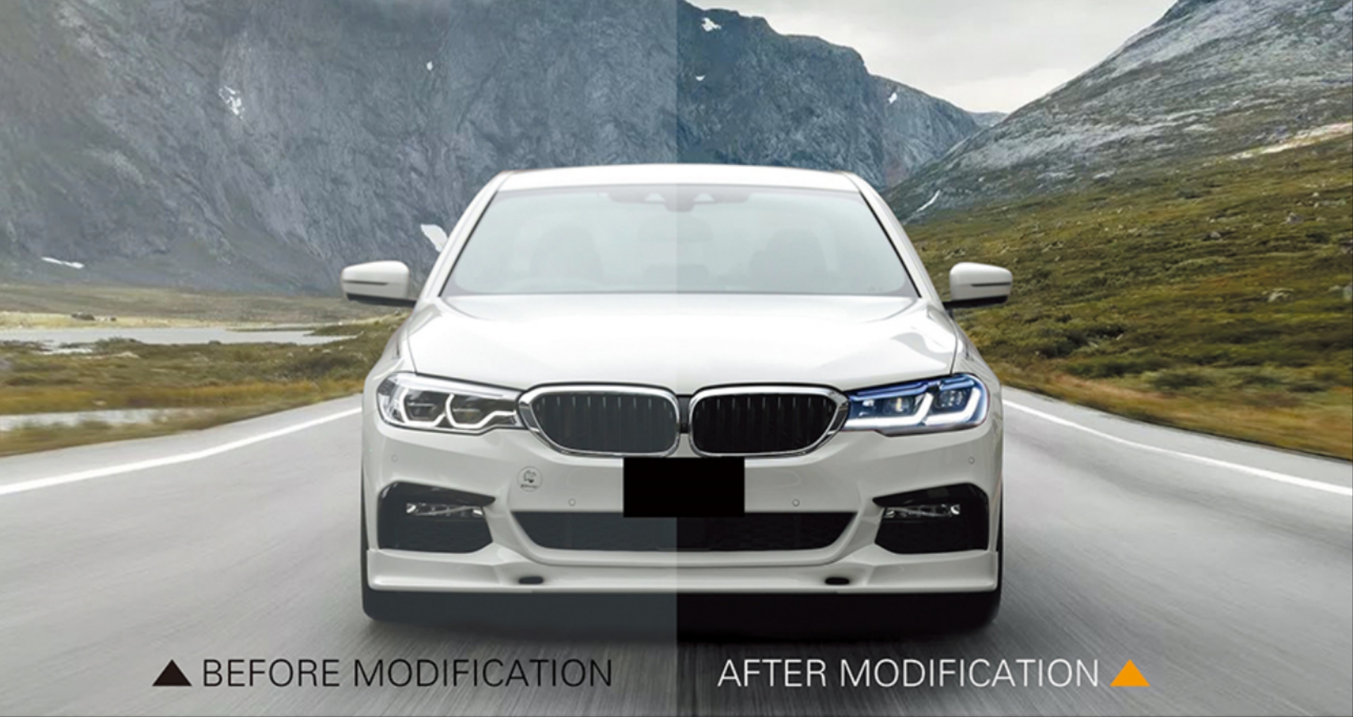 BMW G30 5 Serisi 2017-2020 Makyajlı Görünüm LED Far (Tampon Değişimi Gerektirmez) 2