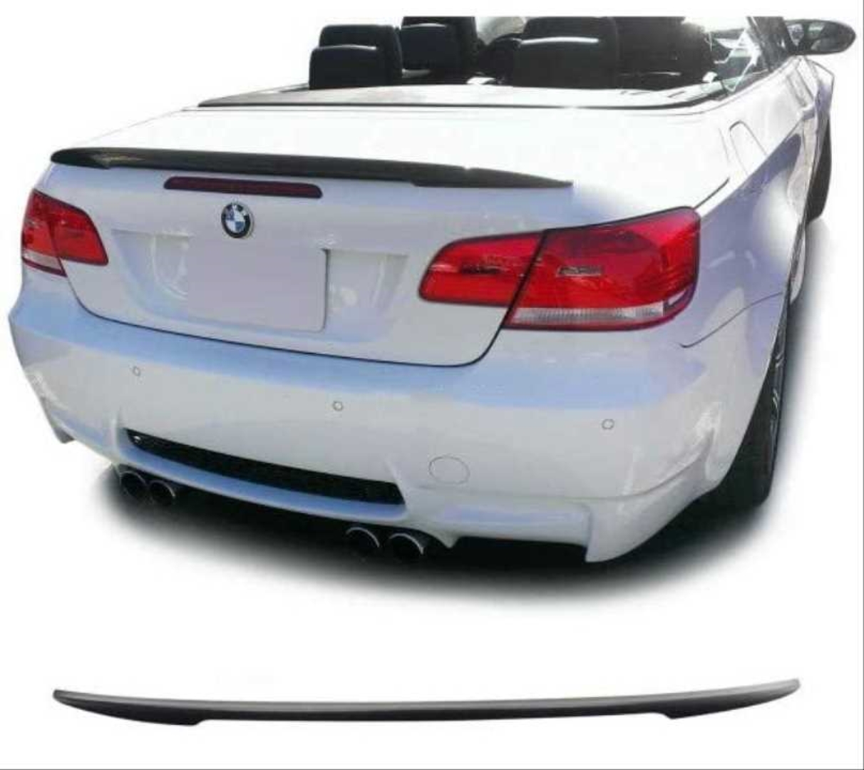 BMW 3 Serisi E93 Uyumlu Spoiler - Piano Black (Parlak Siyah) 2