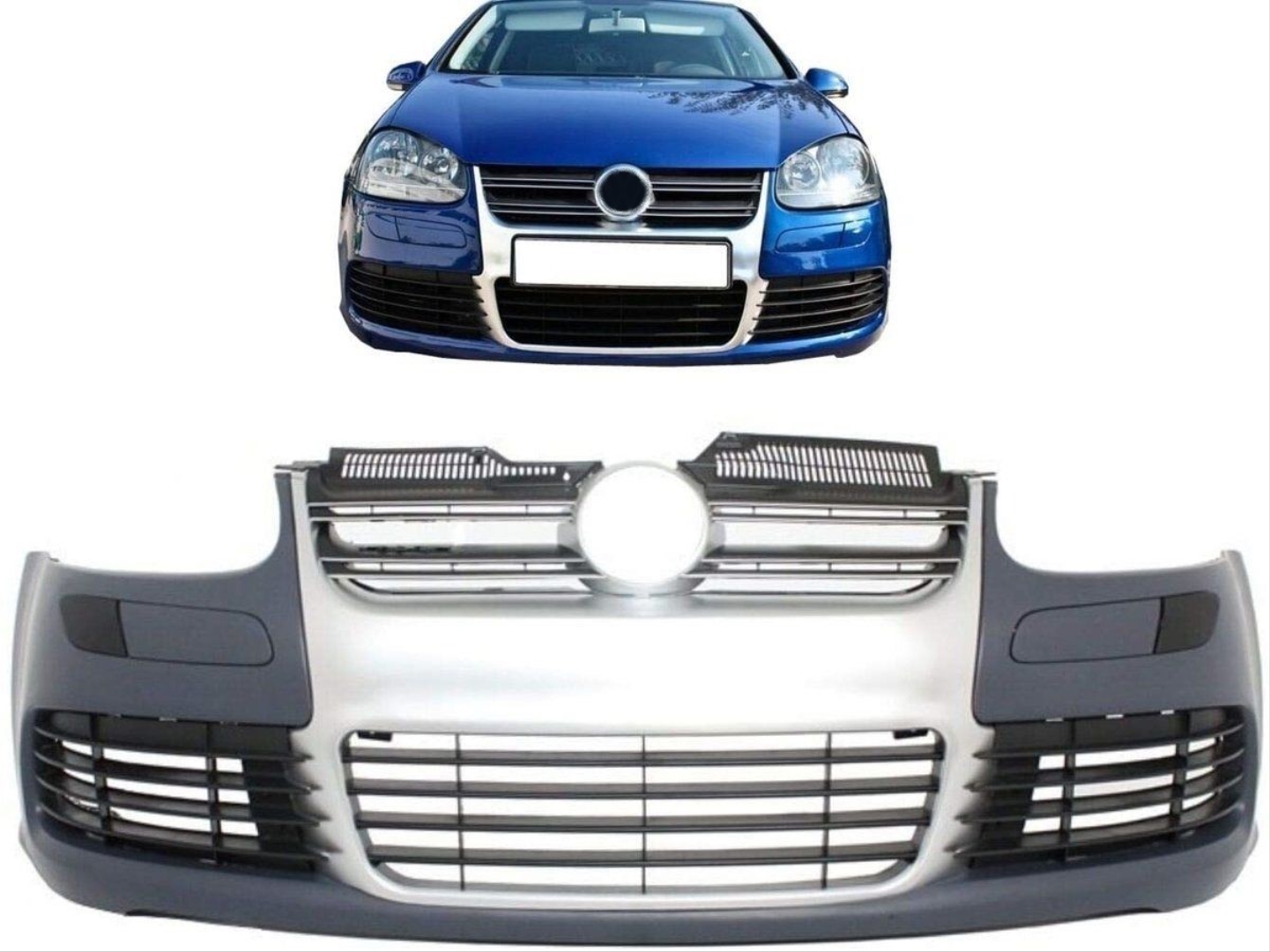 Volkswagen Golf 5 MK5 (2003-2009) Ön Tampon + Panjur R32 5