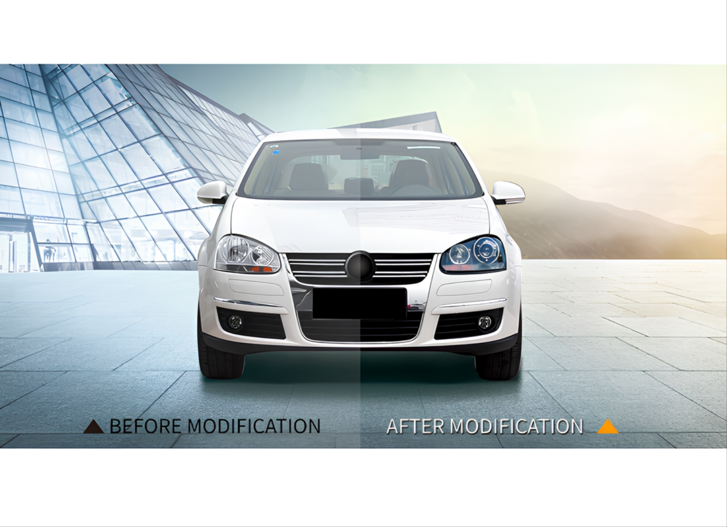 Golf 5 R32 LED Far - Siyah 3