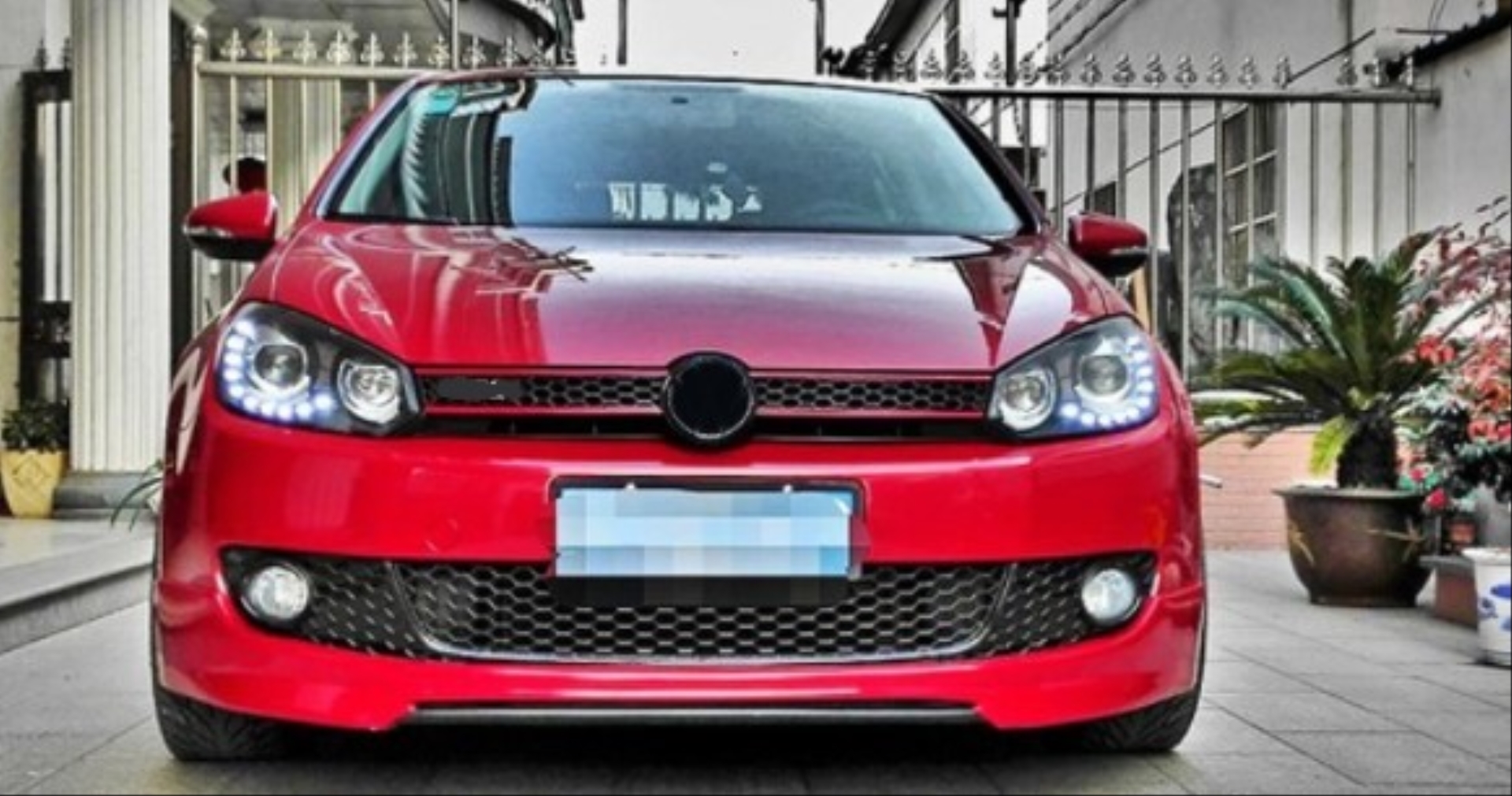 Volkswagen Golf 6 MK6 (2009-2012) için Uyumlu Panjur GTI 5