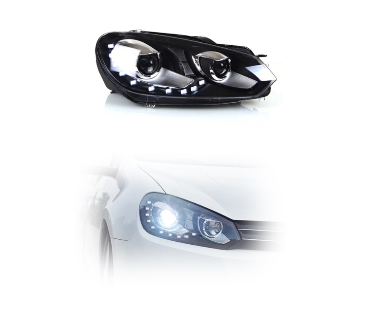 Golf 6 R20 LED Far 2