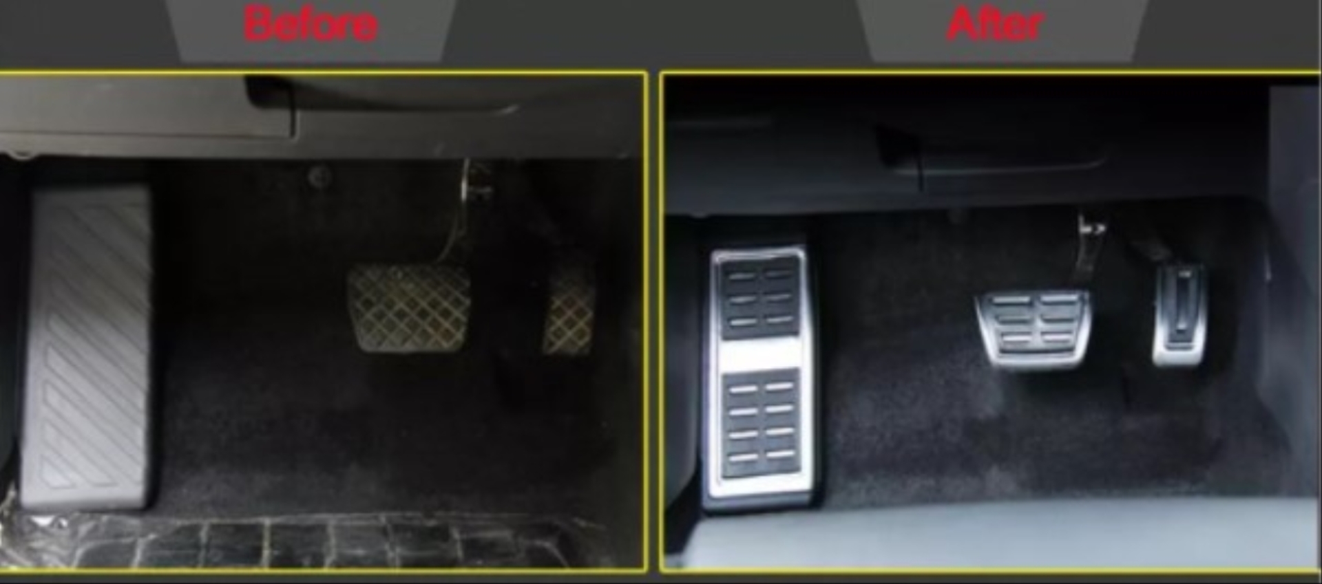 Volkswagen Golf 7 / Passat B8 / A3 (2014+) / Octavia (2014+) Pedal Set Otomatik Vites 3