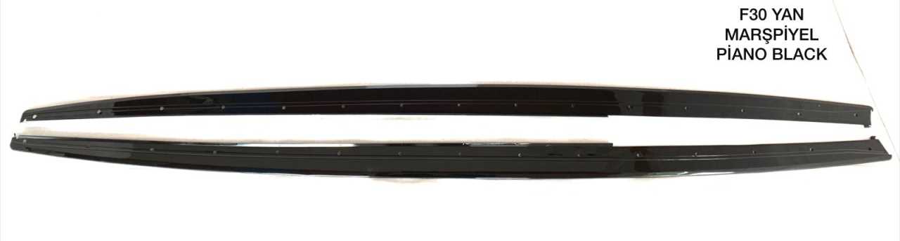 BMW 3 Serisi F30 (2012-2018) Uyumlu Marsipiyel Lipi Piano Black 2