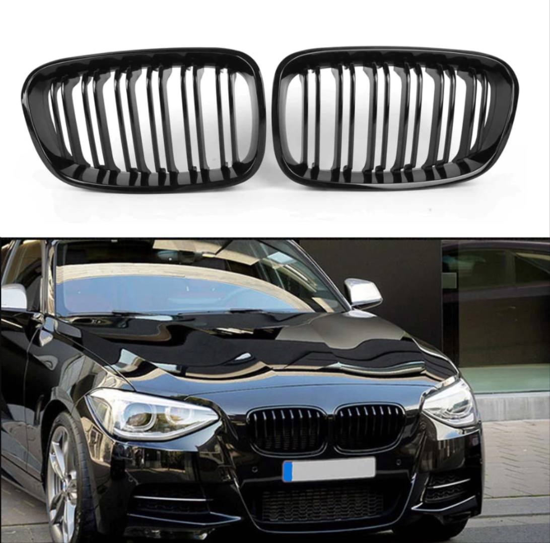 BMW 1 Serisi F20 (2011-2015) M Panjur (Çift Çizgi Böbrek) Piano Black 4