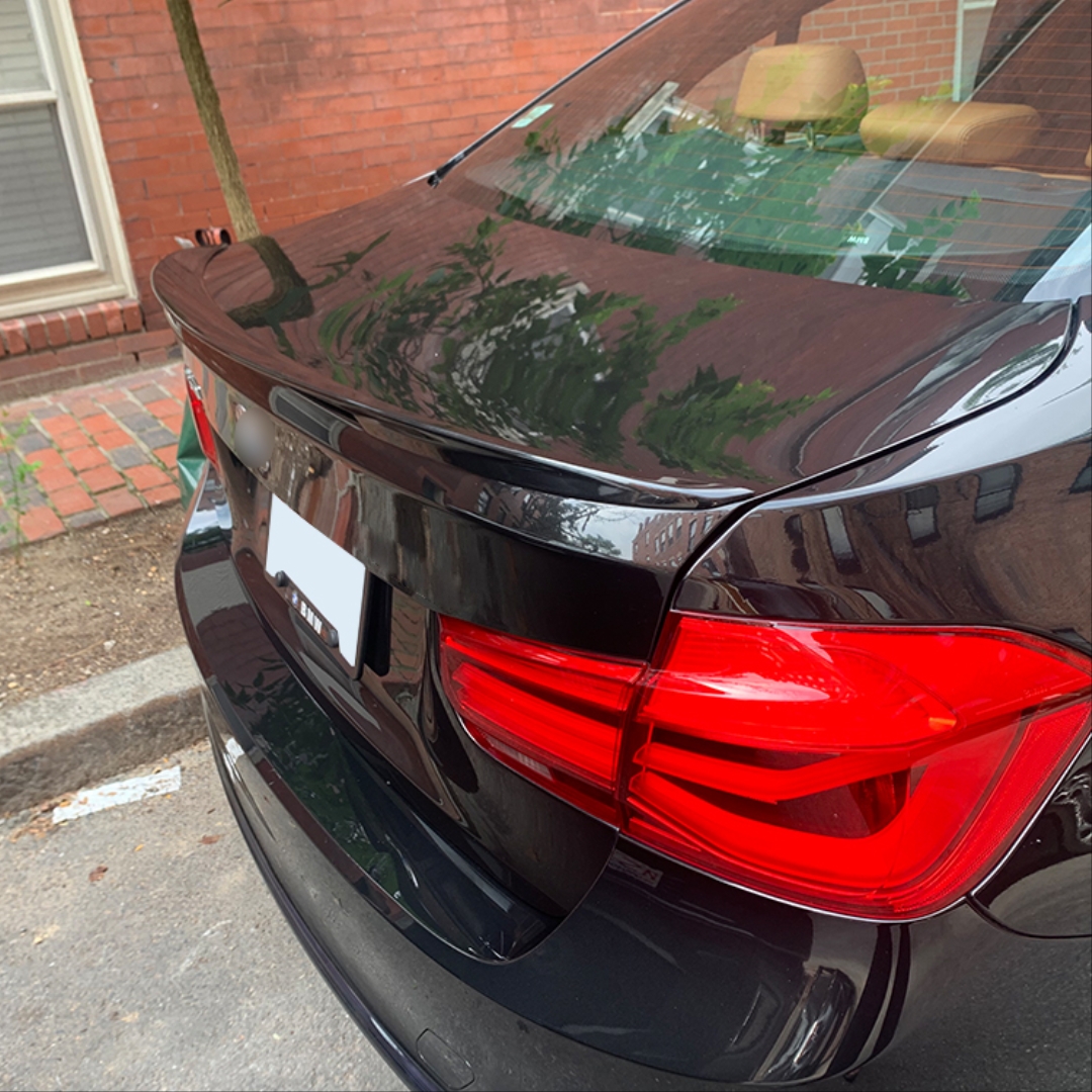 BMW 3 Serisi F30 2012-2018 Uyumlu MT Hybrid Spoiler Piano Black 3