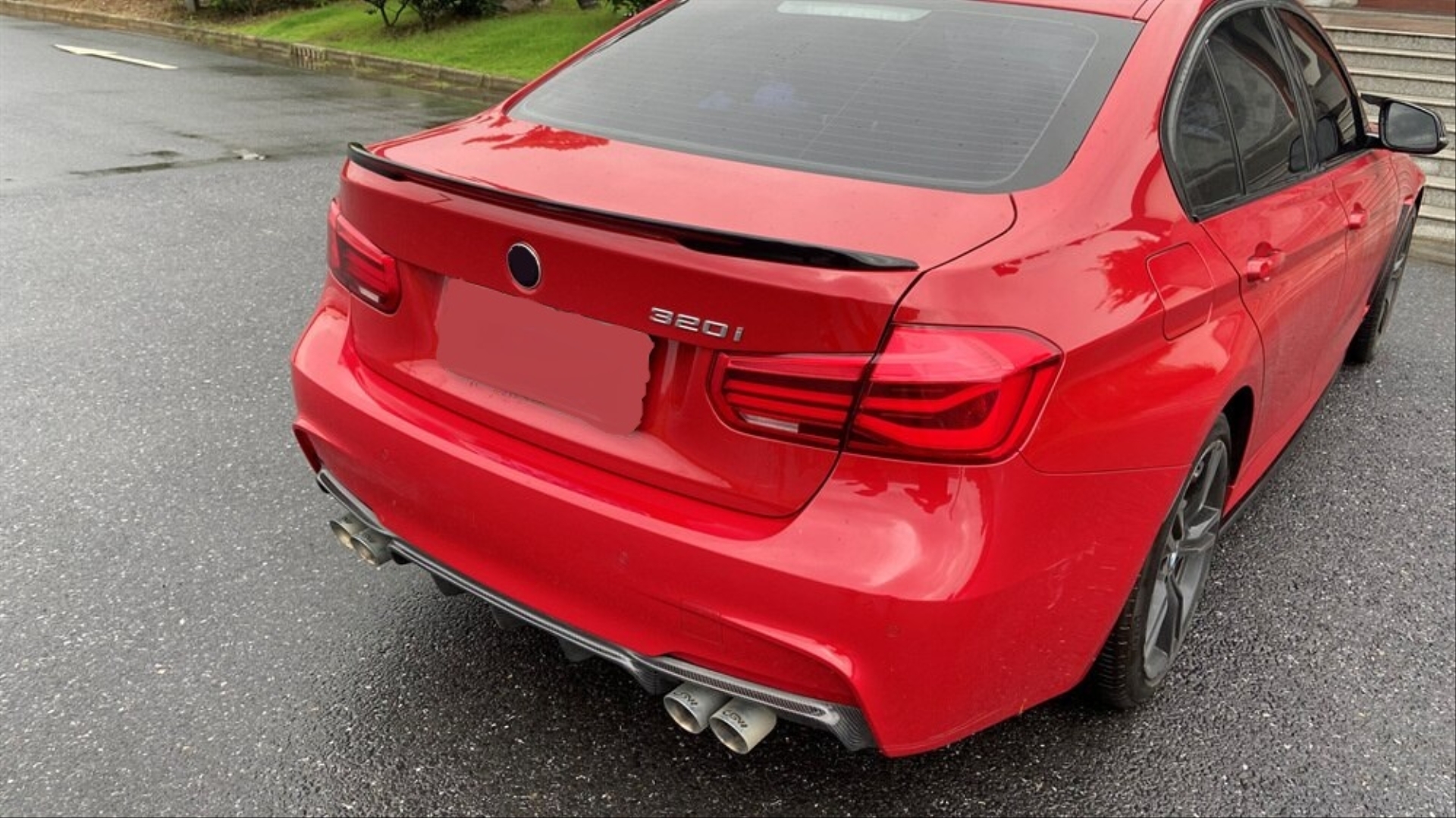 BMW 3 Serisi F30 2012-2018 Uyumlu MT Hybrid Spoiler Piano Black 5