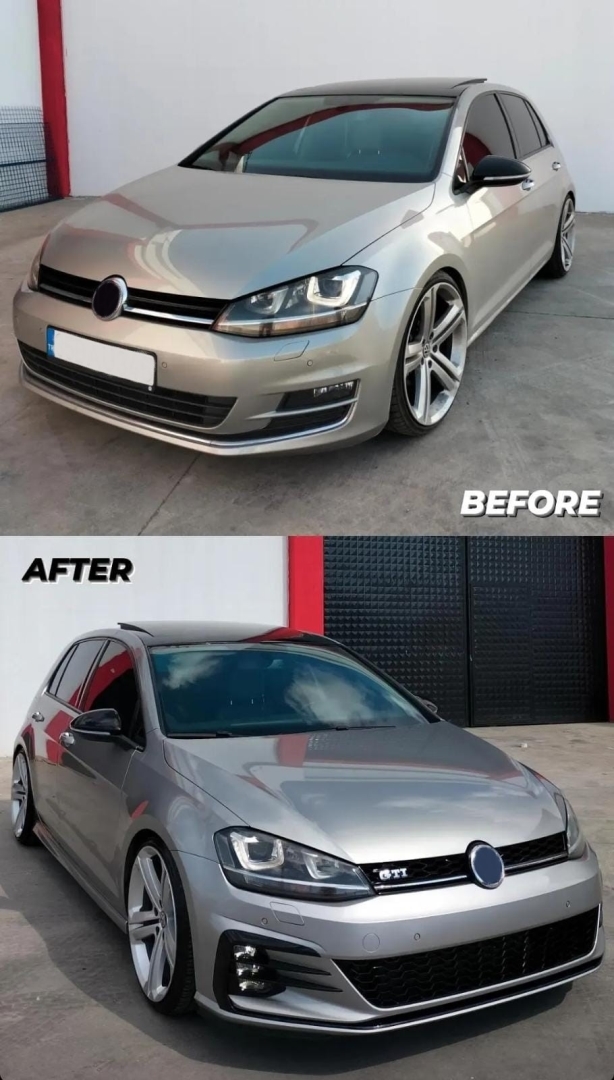 Golf 7 için Golf 7.5 GTI Ön Tampon & Panjur Seti 4