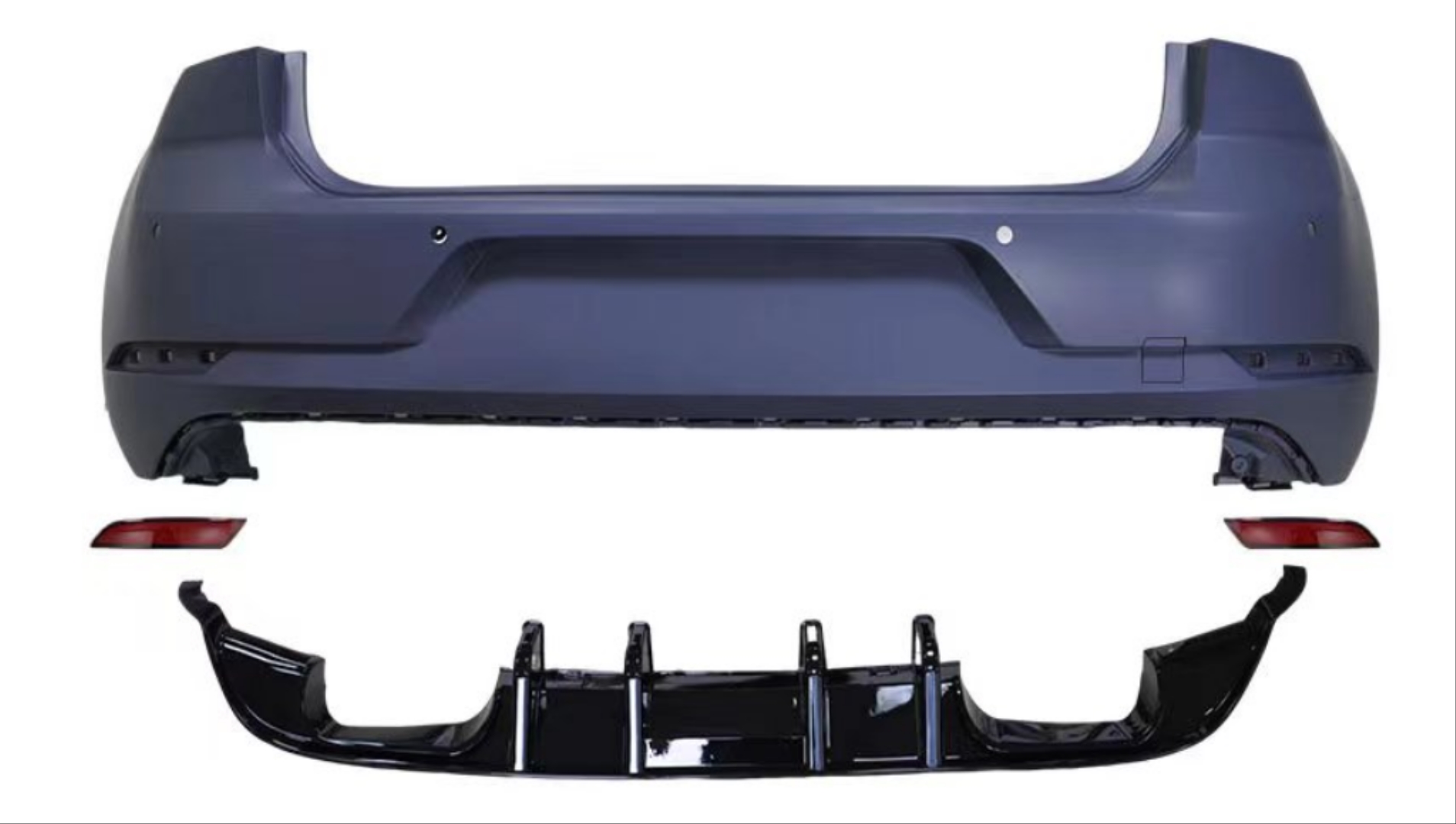 Volkswagen Golf 7 için Golf 7.5 R Arka Tampon 5