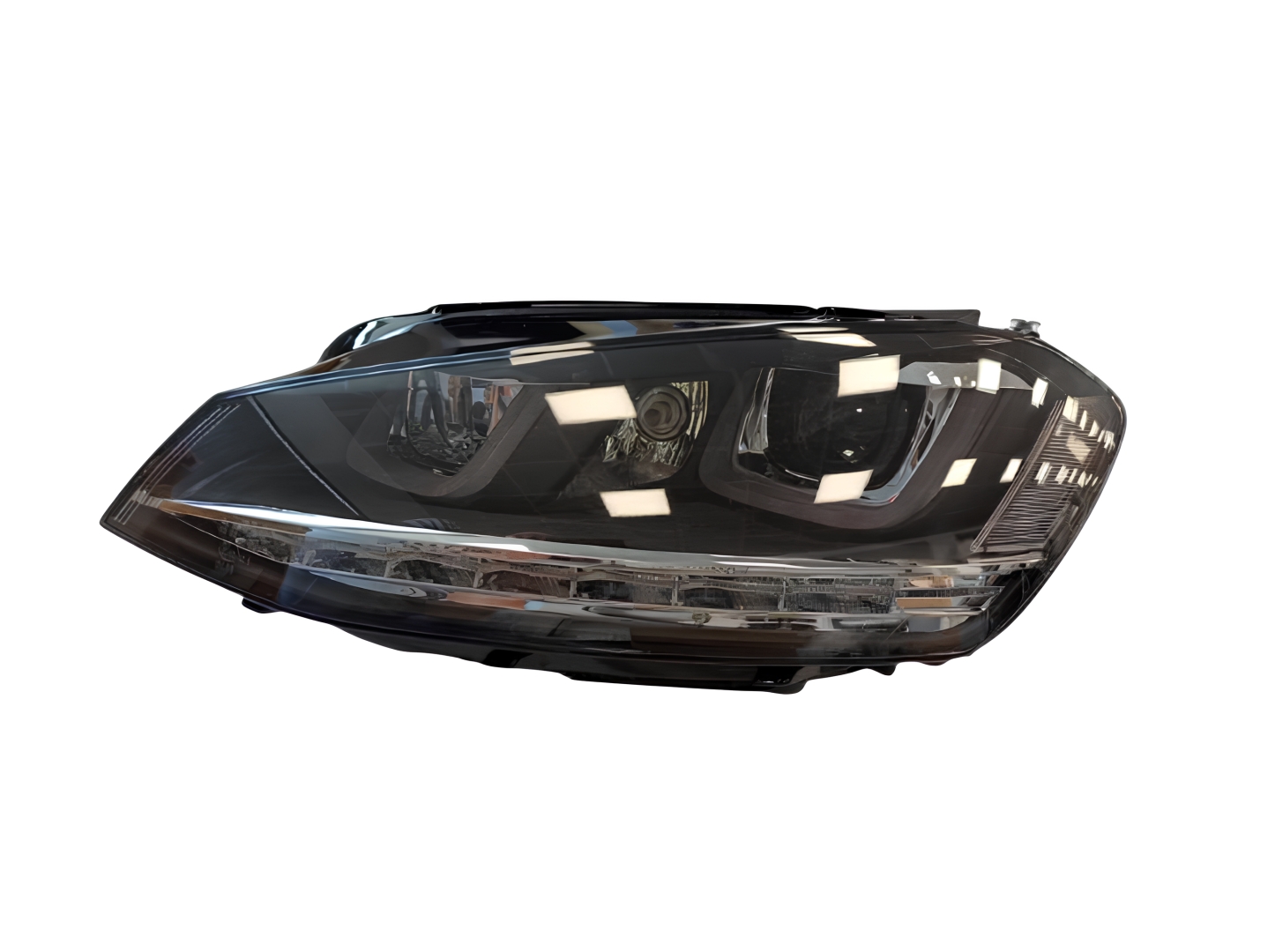 Golf 7 için Uyumlu U LED Far Silver Hareketli Sinyal (Full LED-Çift U) 3