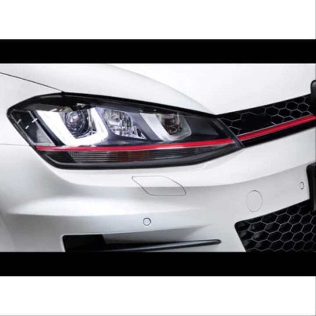 Volkswagen Golf 7 MK7 2012-2018 U LED Far GTI Kırmızı 2