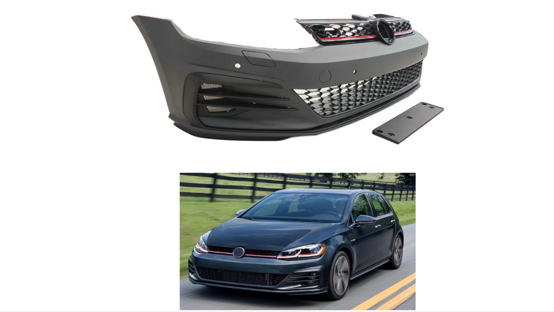 Volkswagen Golf 7.5 GTI Ön Tampon ve Panjur Seti 5