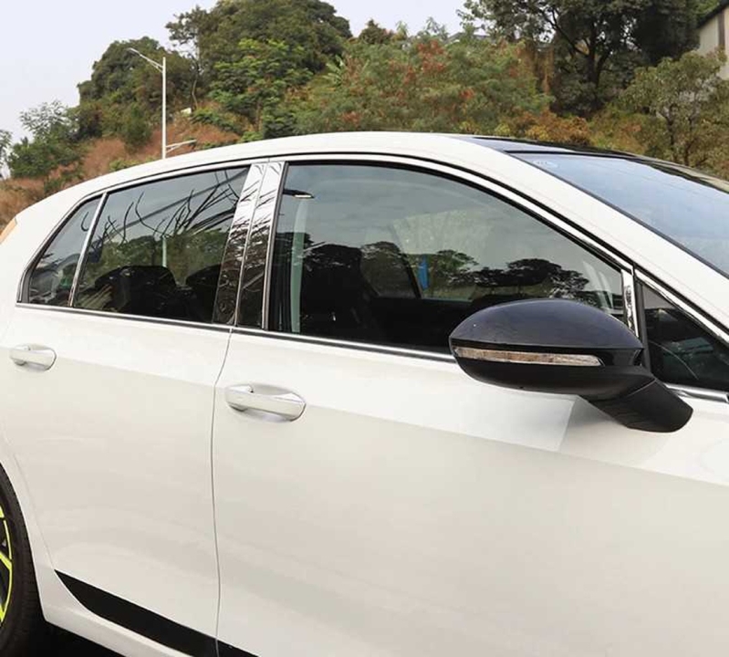 Golf 8 İçin Uyumlu Cam Nikelajı Üst (6 Parça) 3
