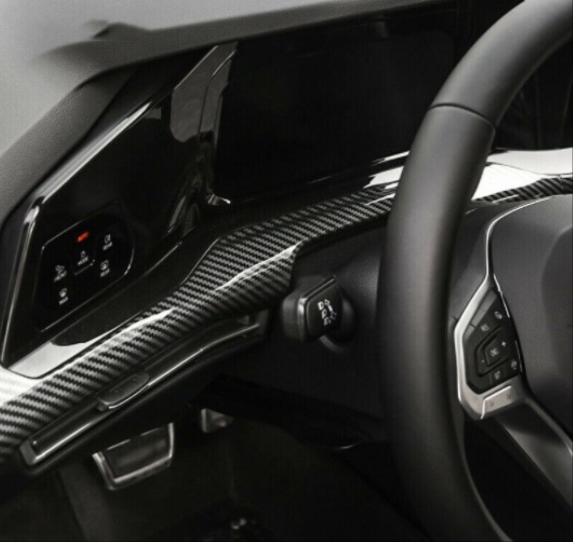 Golf 8 İçin Uyumlu Göğüslük Kaplama Karbon 4
