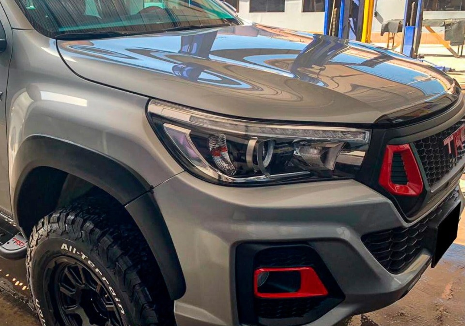 Hilux Revo 2016+ için uyumlu Rocco TRD Body Kit (Panjur-Tampon-Dodik Seti) 4