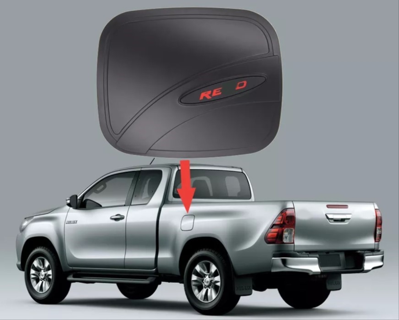 Toyota Hilux Revo 2016+ İçin Uyumlu Depo Kapağı (Dizayn B) 4