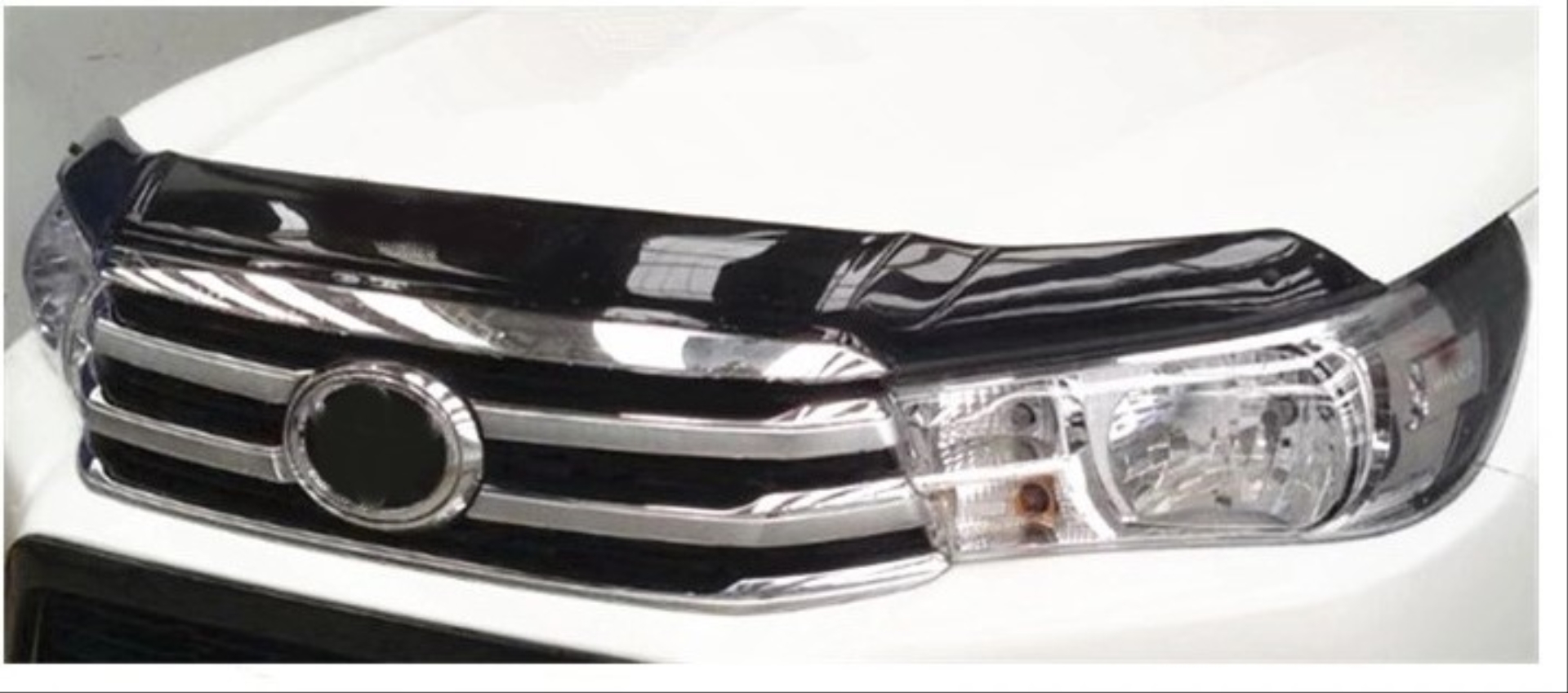 Toyota Hilux Revo 2016-2019 için Uyumlu Kaput Ön Koruma Siyah (Kaput Rüzgarlığı) 2