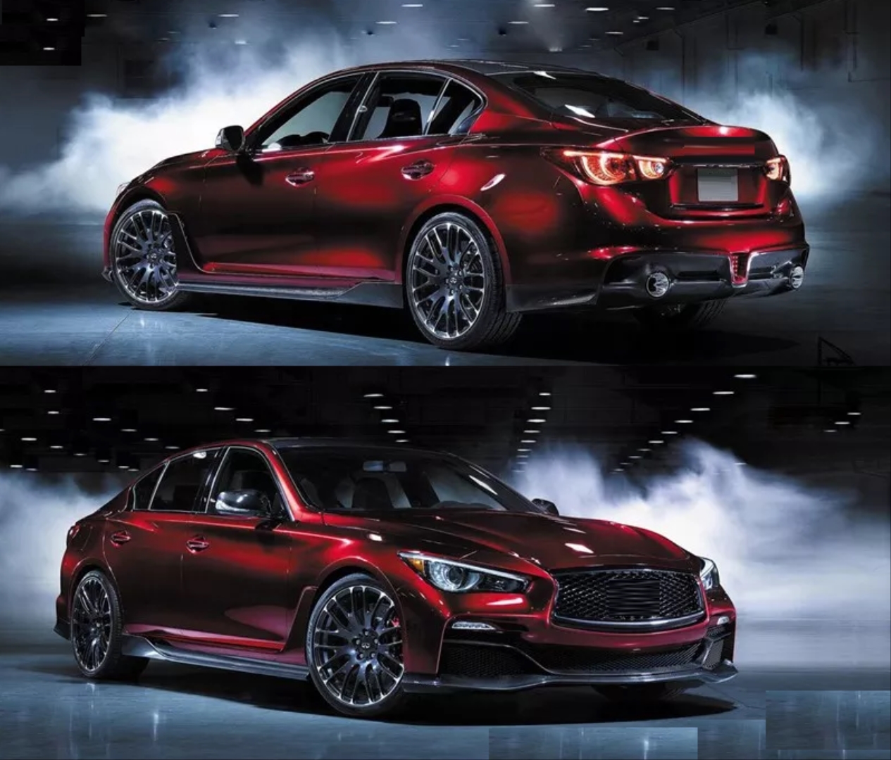 Infiniti Q50 2014-2017 için Eau Rogue Body Kit 5