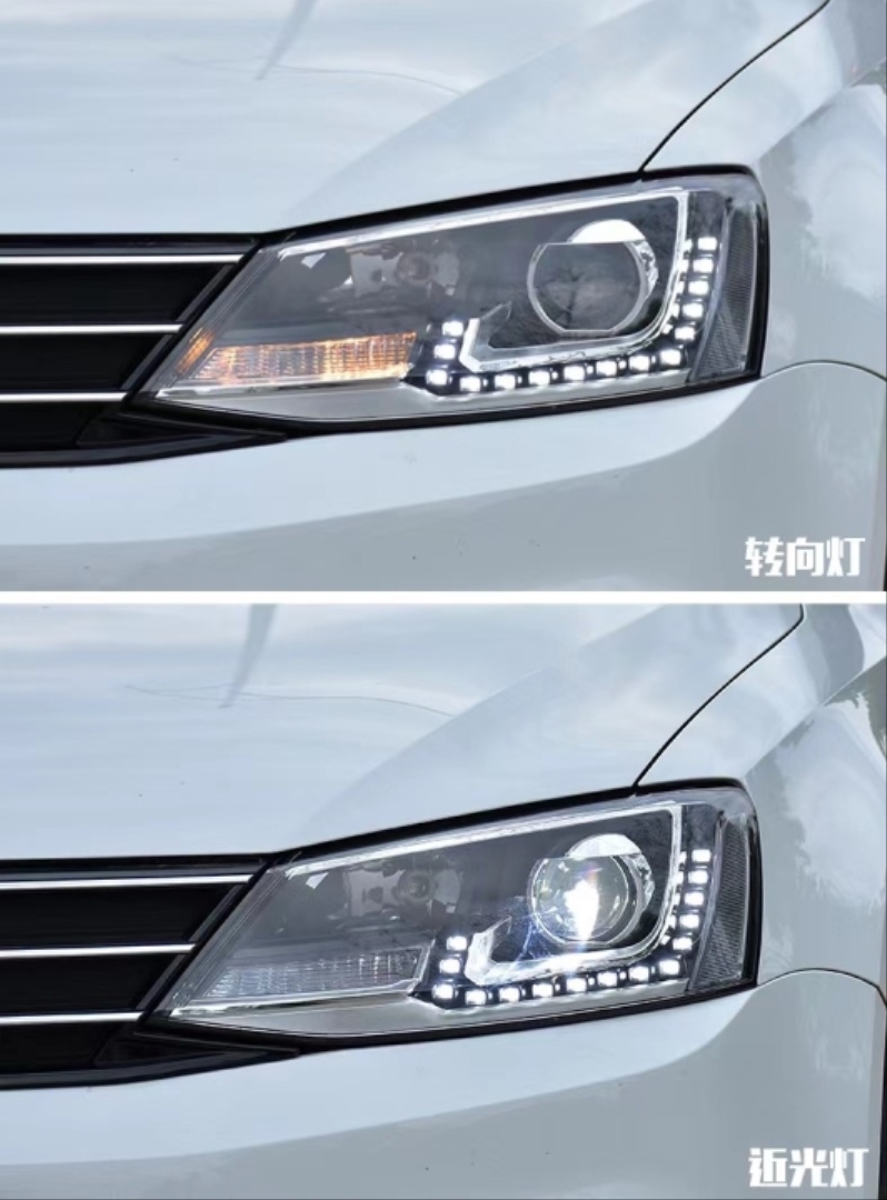 Volkswagen Jetta 2011-2018 Uyumlu Highline LED Far (Halojen Far İçin) 3